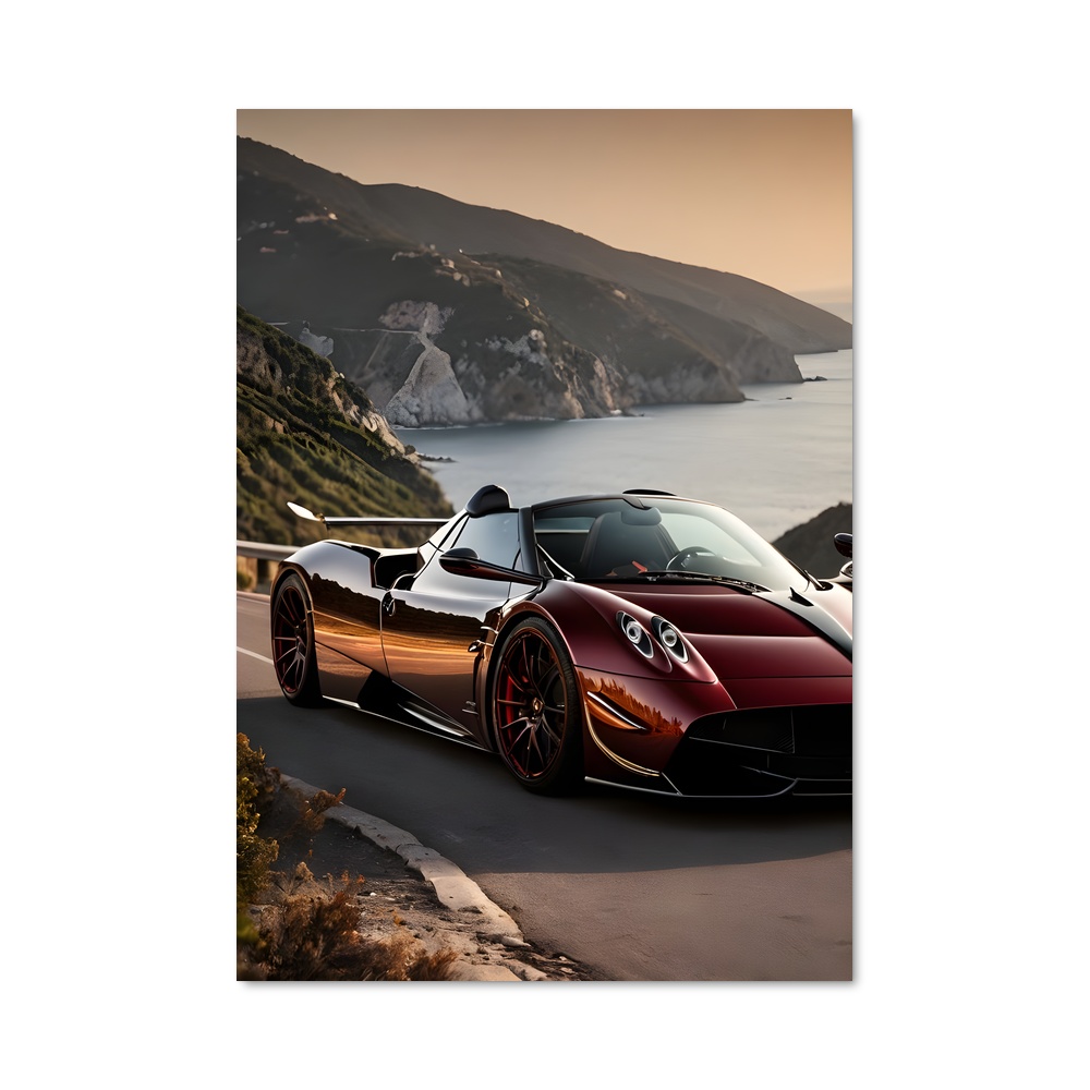 Poster Huayra BC Roadster Éblouissant – affiche Pagani